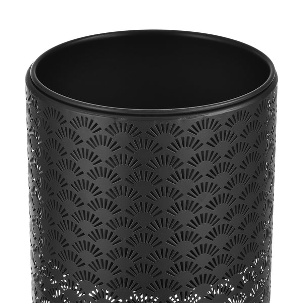 Suport flori Virton 2 bucati masuri diferite  metal/negru [en.casa]