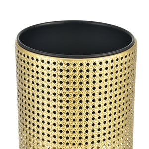 Suport flori Luttich set 2 bucati metal auriu/negru masuri diferite [en.casa]