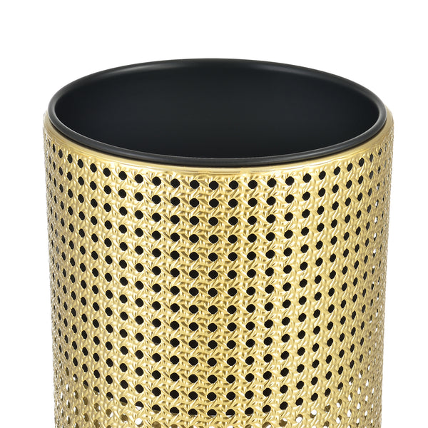 Suport flori Luttich set 2 bucati metal auriu/negru masuri diferite [en.casa]