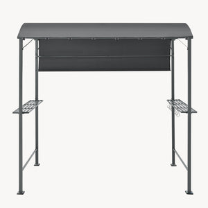 Pavilion pentru gratar BBQ Pyrgos 215 x 220 x 140 cm gri inchis [en.casa]