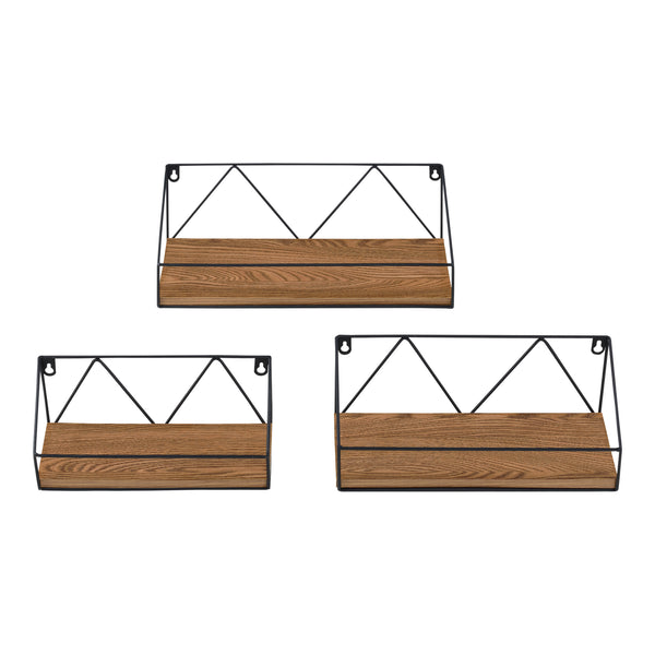 Raft de perete Kolding set 3 bucati masuri diferite [en.casa] 