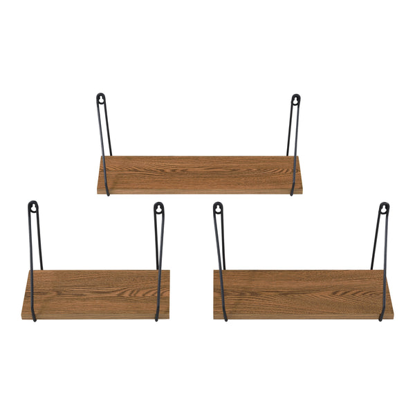 Raft de perete Randers in set 3 bucati masuri diferite [en.casa] 