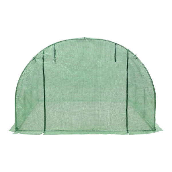 Solar gradina Dornbirn 300 x 300 x 200 cm polietilena folie plasa verde [en.casa] 