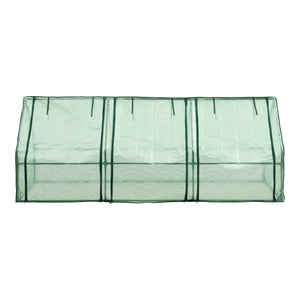 Solar gradina Hoflein 240 x 90 x 90 cm polietilena folie plasa verde [en.casa]