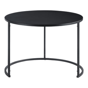 Masuta cafea Korenica New set 2 bucati metal negru [en.casa]