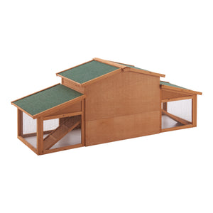 Cusca iepuri mici Schmitten 72 x 180 x 62 cm lemn brad [en.casa]