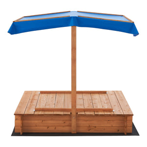 Lada nisip Kellenhusen 120 x 120 x 120 cm brad [en.casa]