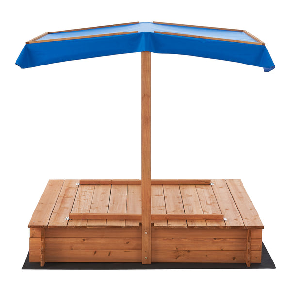 Lada nisip Kellenhusen 120 x 120 x 120 cm brad [en.casa]