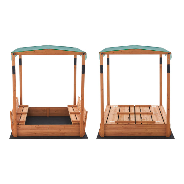 Lada lemn pentru nisip Pitsunda 145 x 118 x 118 cm brad [en.casa]