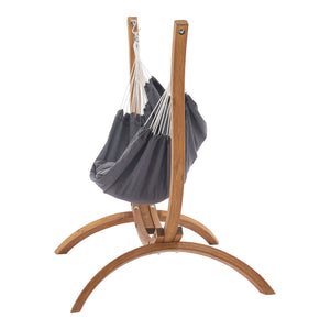 Hamac Grevena cu suport si  2 perne gri inchis [en.casa]