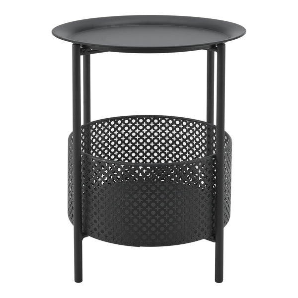 Masuta cafea Kruibeke metal negru [en.casa]