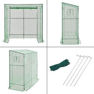 Solar gradina Vlaardingen 198 x 78 x 200 cm folie verde [en.casa]