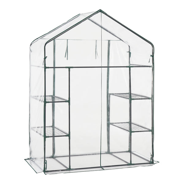 Solar gradina Hoorn 140 x 73 x 195 cm folie PVC transparent [en.casa]