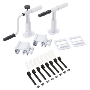 Derulator prelata piscina Oliveti  555 cm aluminiu/plastic [en.casa]