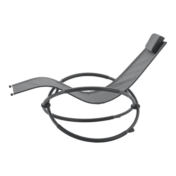 Scaun balansoar gradina Pulsano 150 Kg gri inchis [en.casa]