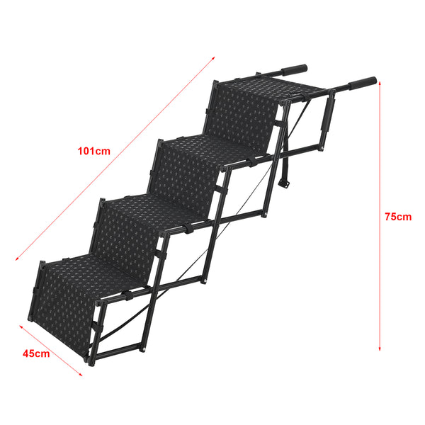 Scara animale companie Colchester 101x45x75 cm negru [en.casa]