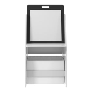 Masa copii cu taburet si tabla pentru desenat Ferrol alb [en.casa]