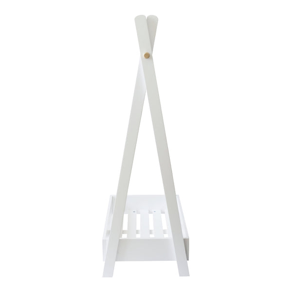 Cuier haine copii Laxe 126 x 73 x 43 cm alb [en.casa]
