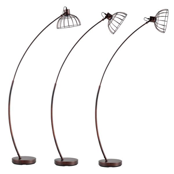 Lampa de podea Portsmouth maro ruginiu 1 x E27 max. 60W [lux.pro]