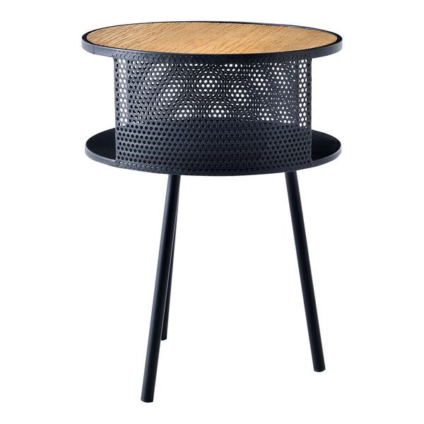 Masuta sufragerie Bjornsund rotunda cu raft [en.casa]