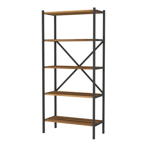 Raft de sine statator Tomelilla 160x66x34cm metal pal antracit nuc [en.casa]