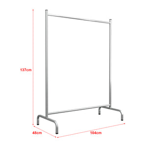 Suport haine Staffanstorp 137x104x48cm metal argintiu [en.casa]