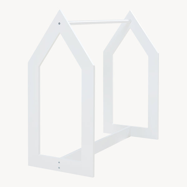 Suport haine casuta copii Værløse 78x75x35 cm alb [en.casa]