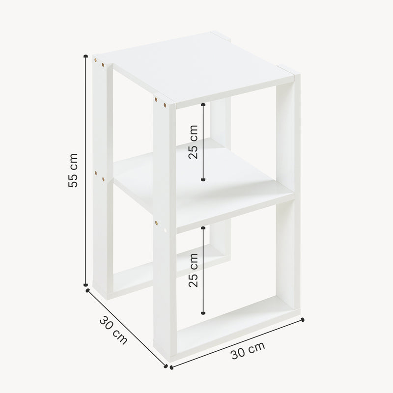 Schiță cotată Masuta Thyholm 55 x 30 x 30 cm alb [en.casa]