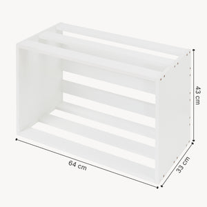 Masa laterala Ronde 43 x 64 x 33 cm alb [en.casa]
