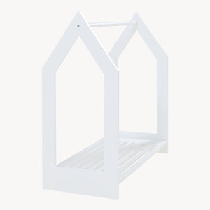 Suport haine copii design casuta Langeskov 78x75x35 cm alb [en.casa]