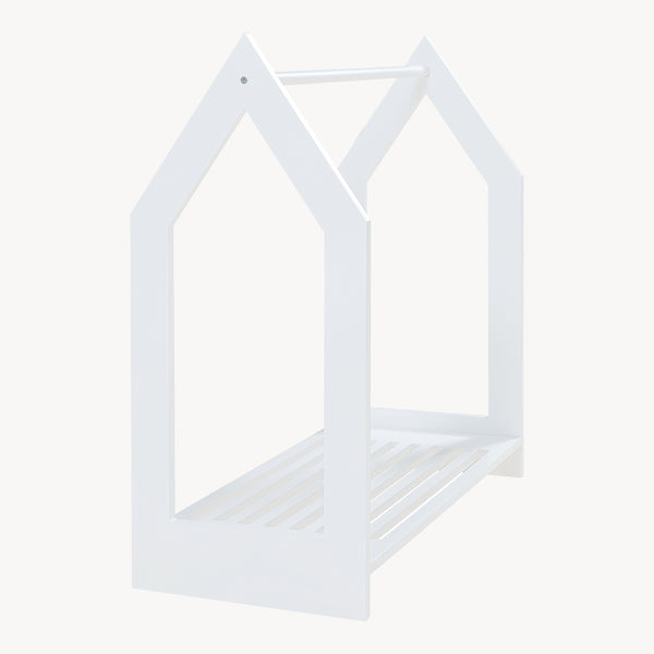 Suport haine copii design casuta Langeskov 78x75x35 cm alb [en.casa]