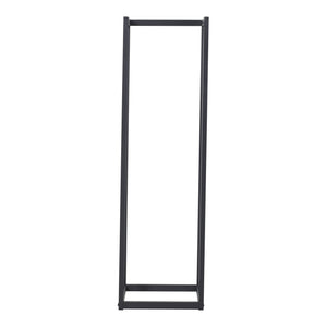 Suport lemne foc Tanum 35x35x120cm otel negru [en.casa]