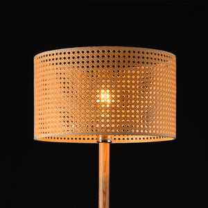 Lampa de podea Rochdale 154 cm lemn rattan,1 x E27 [lux.pro]