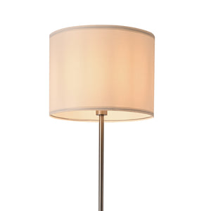 Lampă de podea Tamworth E27 Argintiu Textil [lux.pro]