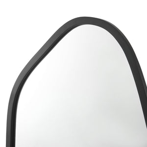Oglindă de perete Grottole negru, mat 62x50cm [en.casa]