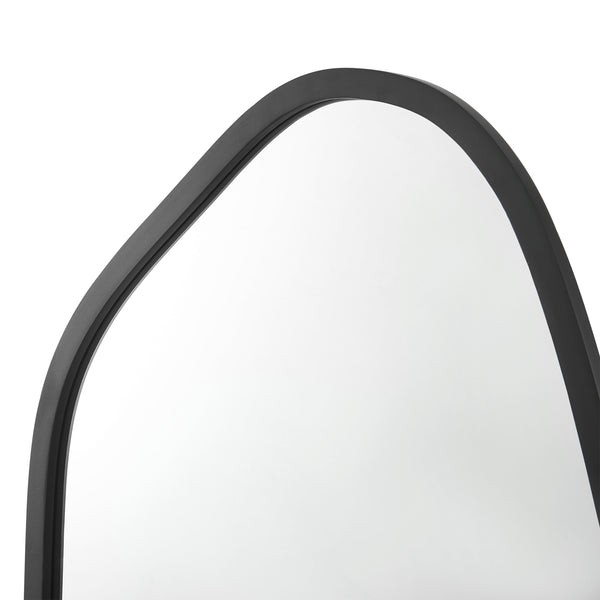 Oglindă de perete Grottole negru, mat 62x50cm [en.casa]