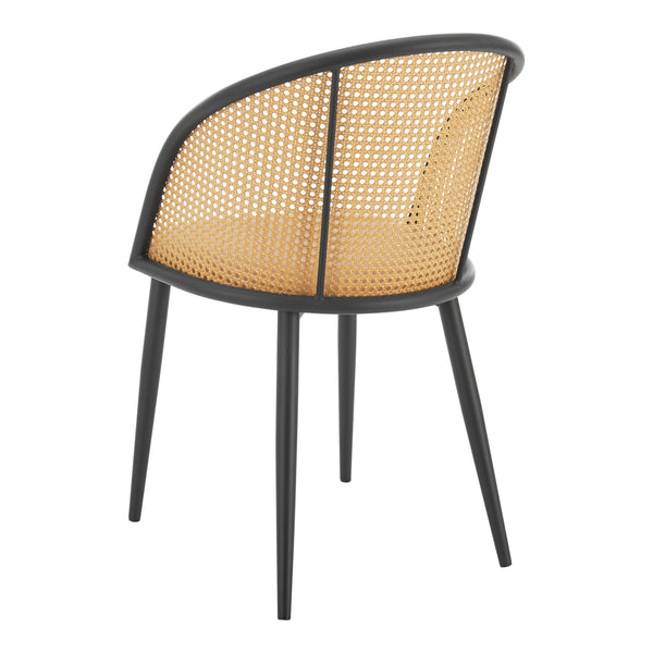 Scaun de sufragerie Gagnef set de 2 maro / negru [en.casa]
