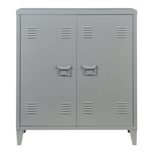 Dulap metalic Oripää - 90x80x33cm - Gri închis