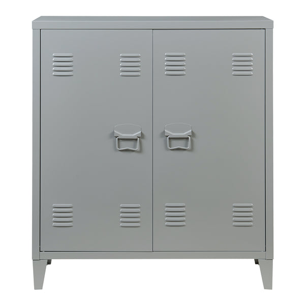Dulap metalic Oripää - 90x80x33cm - Gri închis