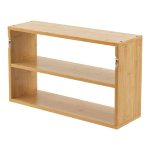 Raft de perete Gol 50x15x30cm bambus [en.casa]