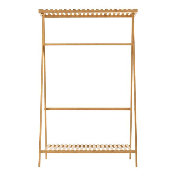 Suport haine Horten 140x90x45cm bambus [en.casa]