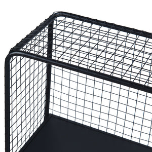 Raft de sine statator Volda 90x50x19cm metal negru [en.casa]