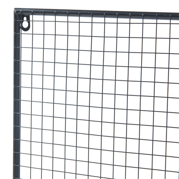 Organizator de perete Westre 70x60x11cm negru [en.casa]