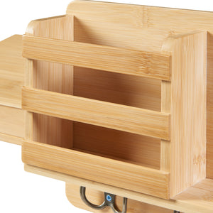 Raft perete Giske 33x8x22cm bambus [en.casa]