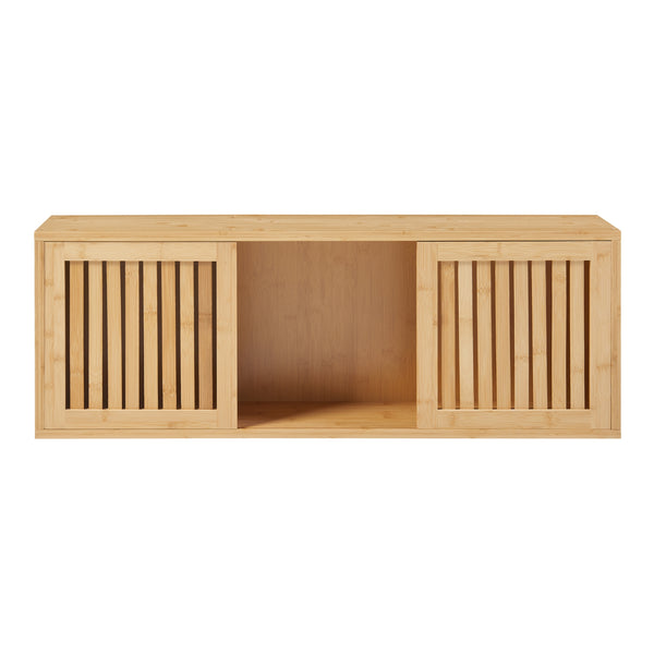 Raft perete Grums  92,5x20x33cm bambus [en.casa]