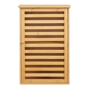 Dulap perete baie Järfälla 54,5x37x16cm bambus natur [en.casa]