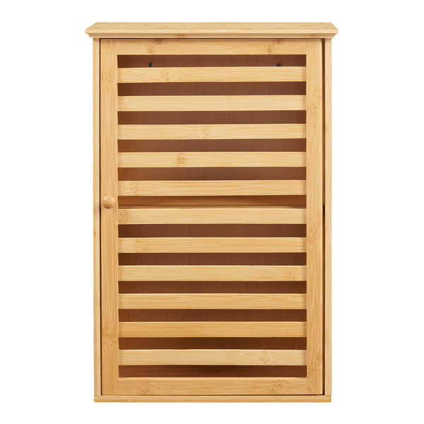 Dulap perete baie Järfälla 54,5x37x16cm bambus natur [en.casa]