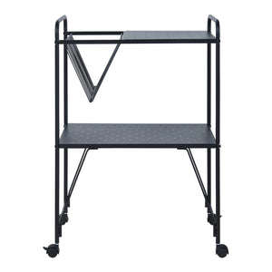 Carucior servire la masa Austrheim 73x50x33cm otel negru [en.casa]