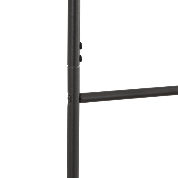 Suport prosoape design scara Bodø 176x38x2cm negru [en.casa]