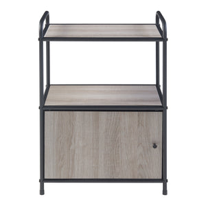 Masuta cu dulap Gulen 60x43 x33cm negru/efect lemn stejar [en.casa]